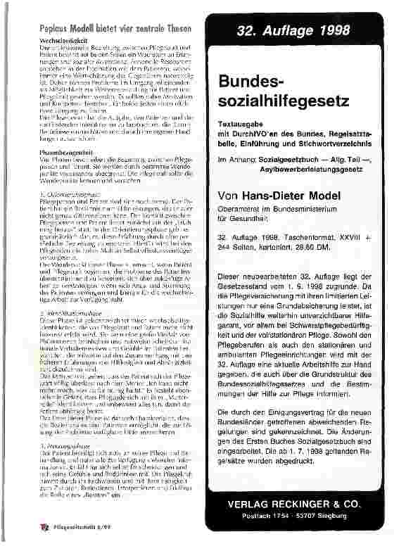 Vorschauseite 5: Pflege und Stationsmanagement werden getrennt Das Organisationsmdell primary nursing