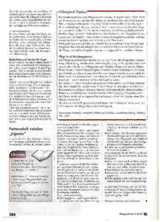 Vorschauseite 6: Pflege und Stationsmanagement werden getrennt Das Organisationsmdell primary nursing