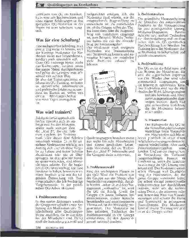 Vorschauseite 2: Qualitätsgruppen im Krankenhaus Teil III Das Training der Moderatoren