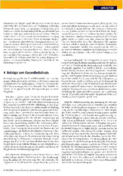 Vorschauseite 5: Ring frei zur nächsten Runde Eine „echte GKV-Finanzierungsreform ist weiter überfällig
