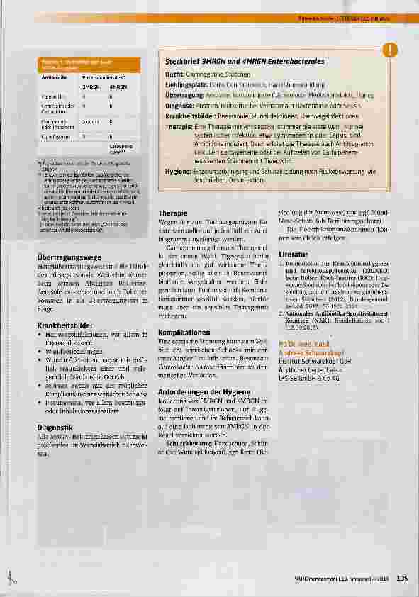 Vorschauseite 2: MRGN Enterobacterales