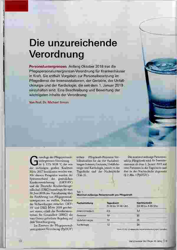 Vorschauseite 1: Die unzureichende Verordnung