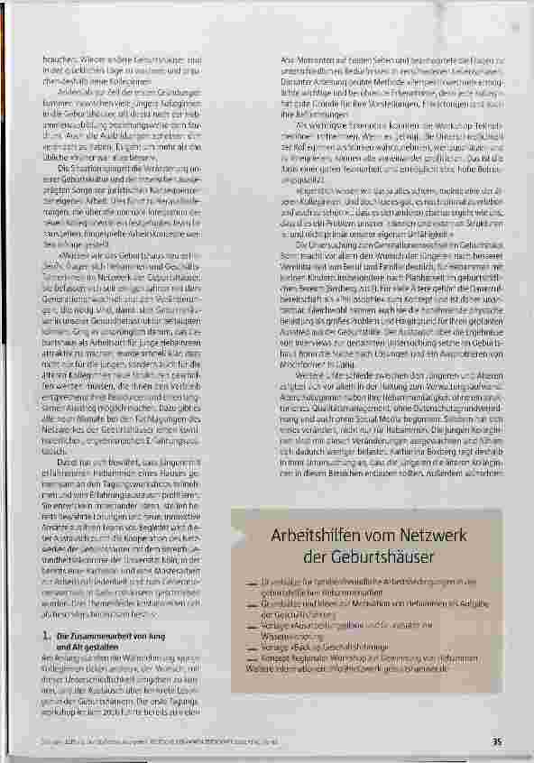 Vorschauseite 2: Den Staffelstab übergeben