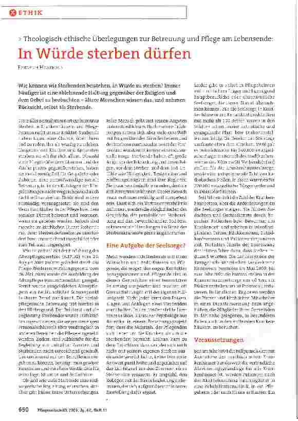 Vorschauseite 1: In Würde sterben dürfen