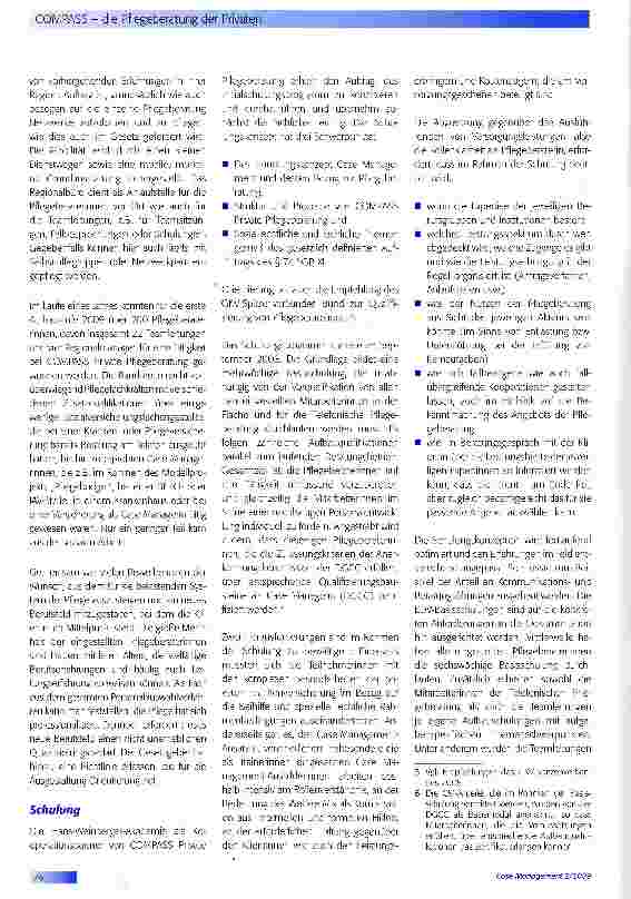 Vorschauseite 3: COMPASS - die Pflegeberatung der Privaten