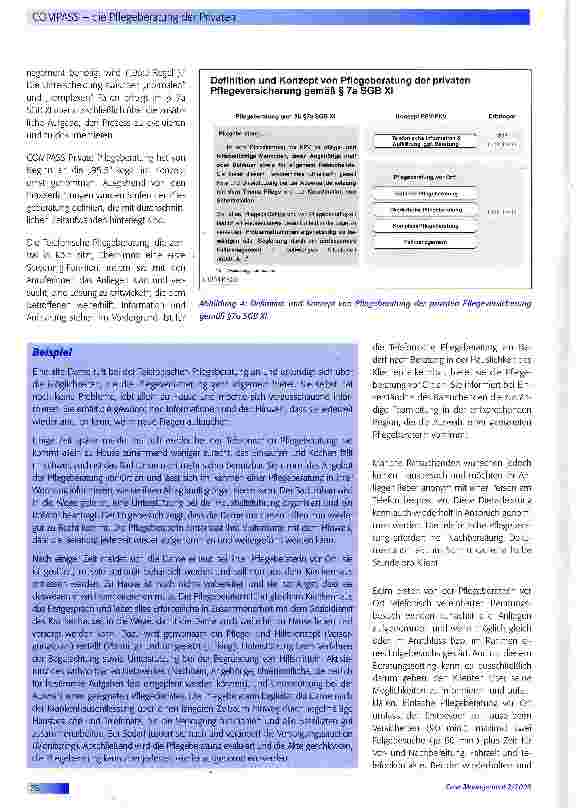Vorschauseite 5: COMPASS - die Pflegeberatung der Privaten