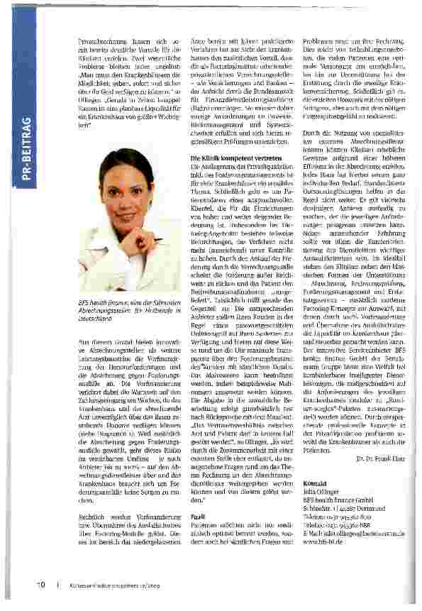 Vorschauseite 2: Erlössicherung im Krankenhaus