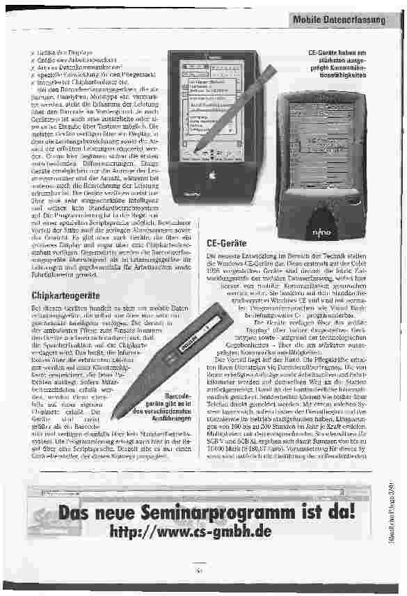 Vorschauseite 2: Einsatz mit Strategie Mobile Datenerfassungsgeräte im Vergleich