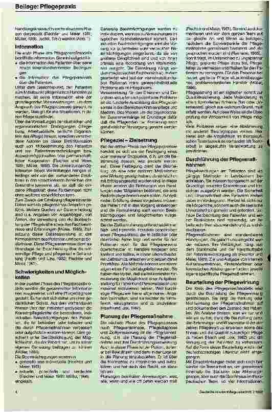 Vorschauseite 3: Die Bedeutung von Pflegetheorien und Pflegeprozeßmodell für die Pflege im Operationsdienst