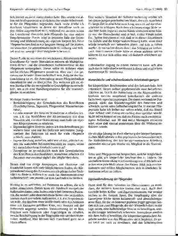 Vorschauseite 5: Körperwahrnehmung in der psychatrischen Pflege