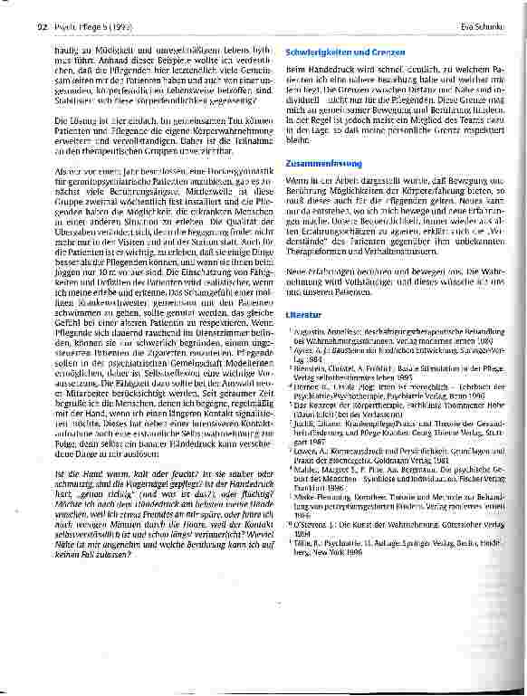 Vorschauseite 6: Körperwahrnehmung in der psychatrischen Pflege