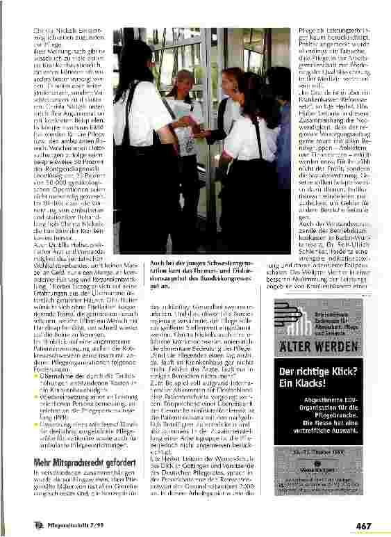 Vorschauseite 3: Pflege ist nicht nur über Kosten zu regeln