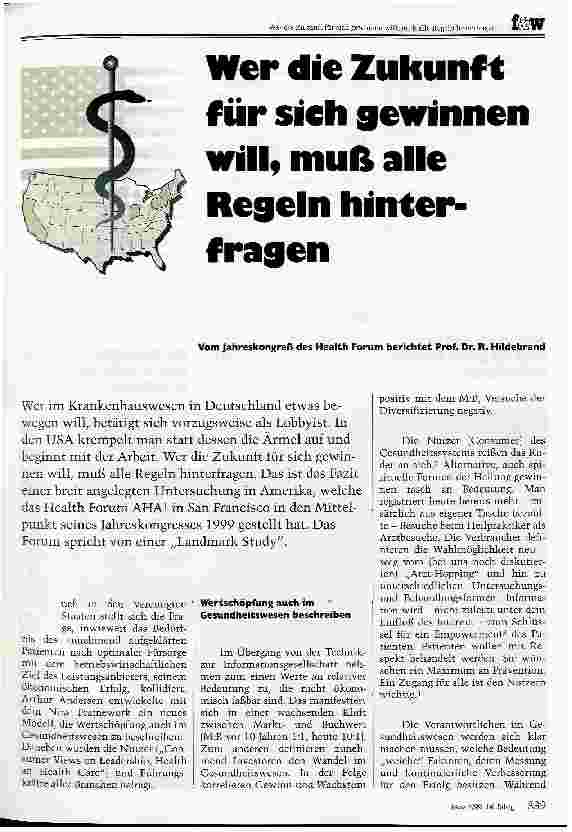 Vorschauseite 1: Wer die Zukunft für sich gewinnen will, muß alle Regeln hinterfragen