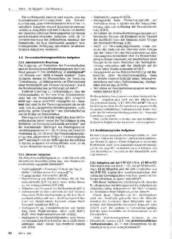 Vorschauseite 5: Die Tripolarität in der Dienststelle - Gewerkschaftliche Vertrauensleute als drittes Kraftfeld neben Dienststellenleiter und Personalvertretung