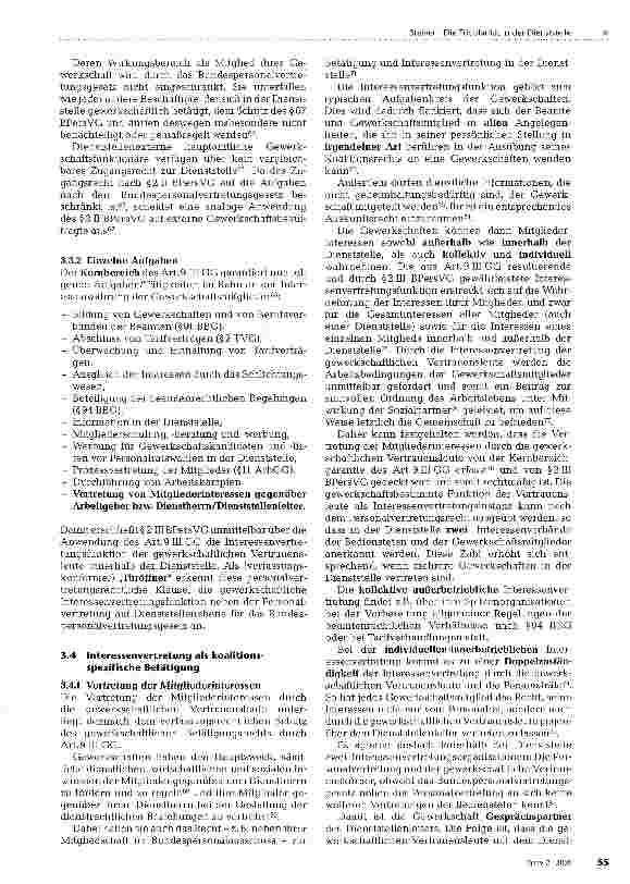 Vorschauseite 6: Die Tripolarität in der Dienststelle - Gewerkschaftliche Vertrauensleute als drittes Kraftfeld neben Dienststellenleiter und Personalvertretung