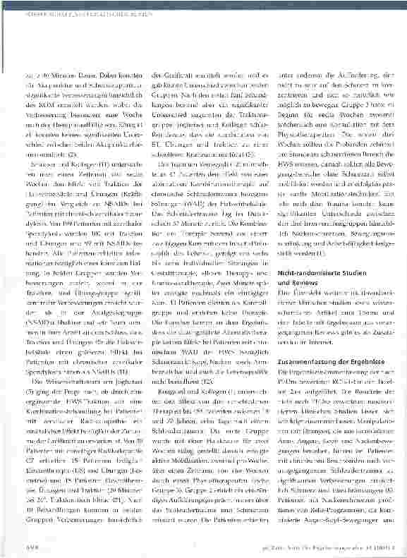 Vorschauseite 5: Wirksamkeit der Physiotherapie bei Dysfunktionen der Halswirbelsäule