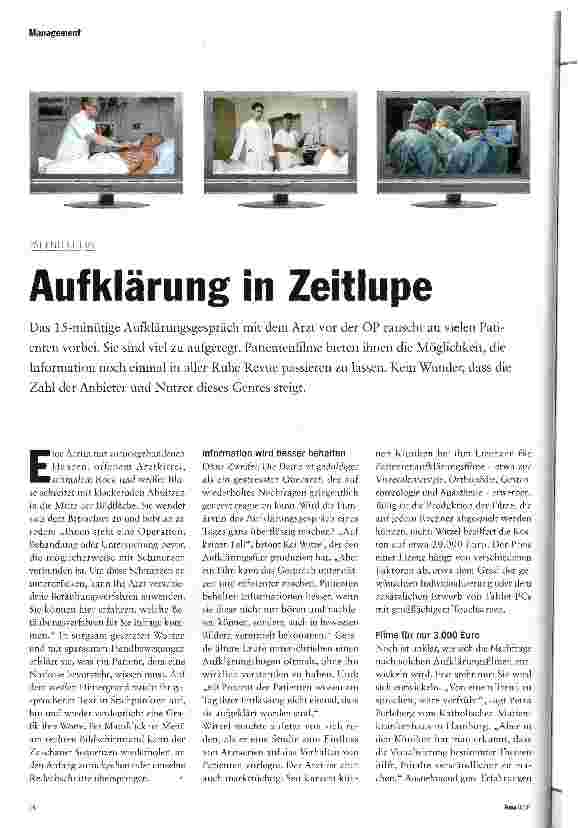 Vorschauseite 1: Aufklärung in Zeitlupe