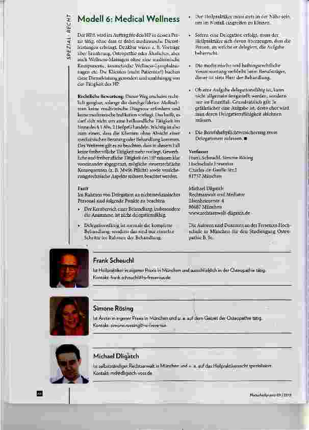 Vorschauseite 3: Delegation von Leistungen eines Heilpraktikers