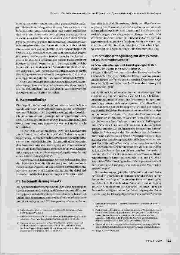 Vorschauseite 2: Die Außenkommunikation des Personalrats Systematisierung und zentrale Rechtsfragen