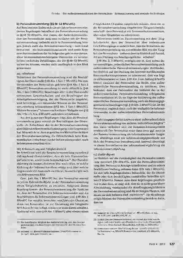 Vorschauseite 4: Die Außenkommunikation des Personalrats Systematisierung und zentrale Rechtsfragen