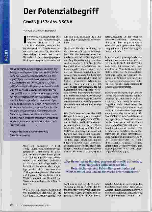Vorschauseite 1: Der Potenzialbegriff