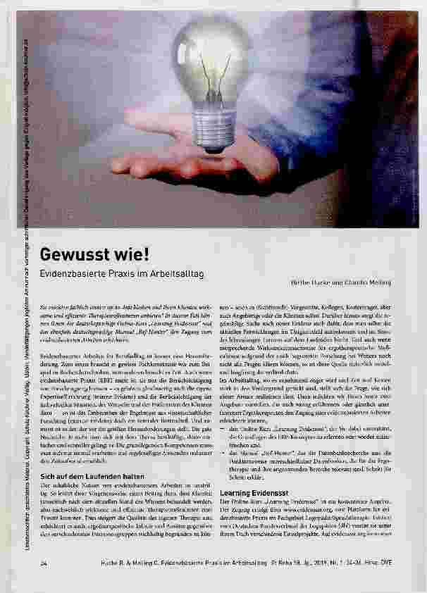 Vorschauseite 1: Gewusst wie!