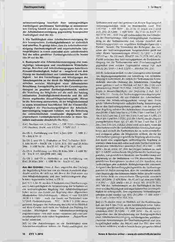 Vorschauseite 2: Tariffähigkeit einer Arbeitnehmervereinigung