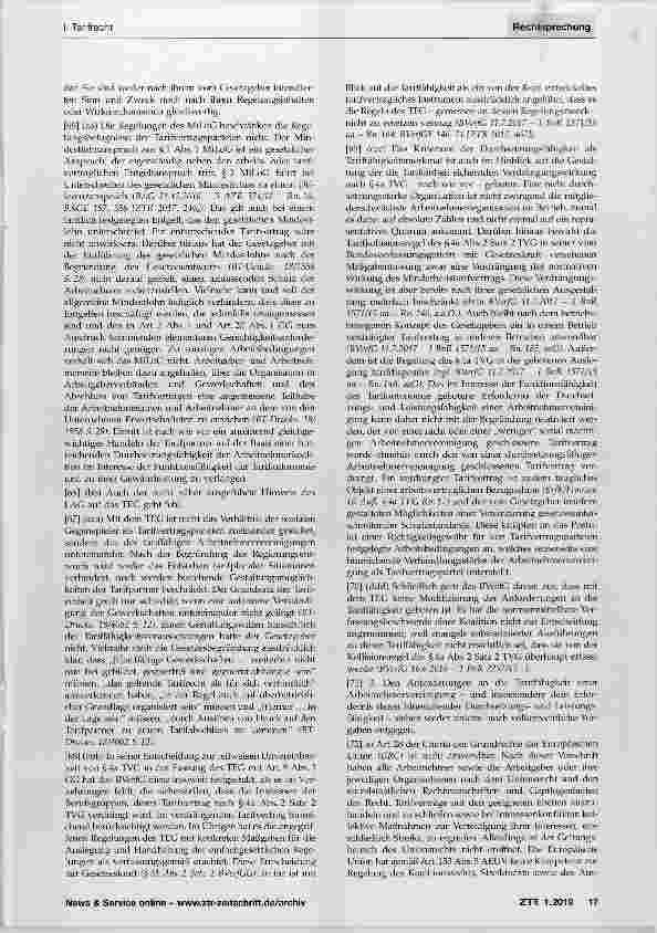 Vorschauseite 3: Tariffähigkeit einer Arbeitnehmervereinigung
