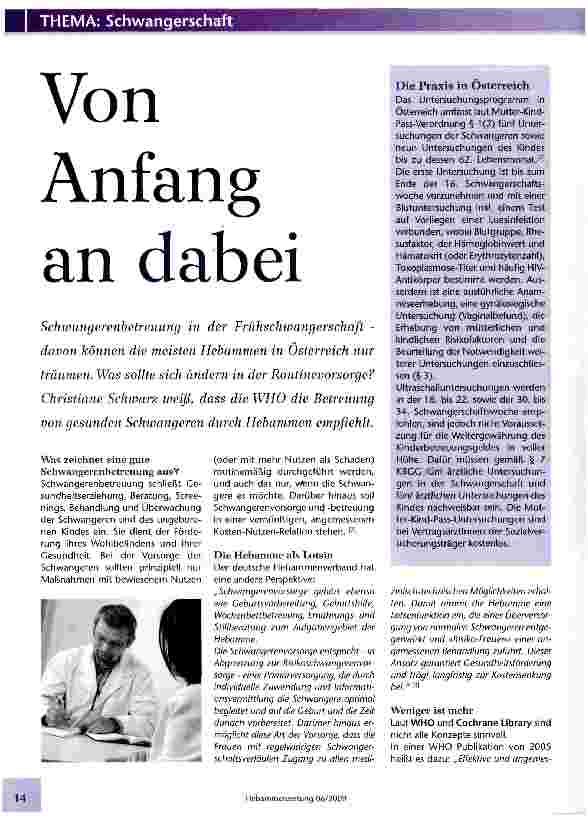 Vorschauseite 1: Von Anfang an dabei