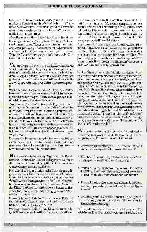 Vorschauseite 2: Häusliche Kinderkrankenpflege