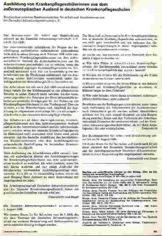 Vorschauseite 1: Ausbildung von Krankenpflegeschülerinnen aus dem außereuropäischen Ausland in deutschen Krankenpflegeschulen
