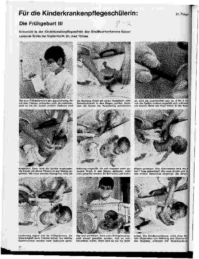 Vorschauseite 1: Für die Kinderkrankenpflegeschülerin: Die Frühgeburt III 27. Folge