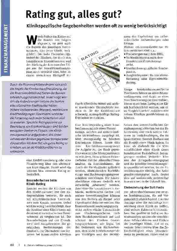 Vorschauseite 1: Rating gut, alles gut?