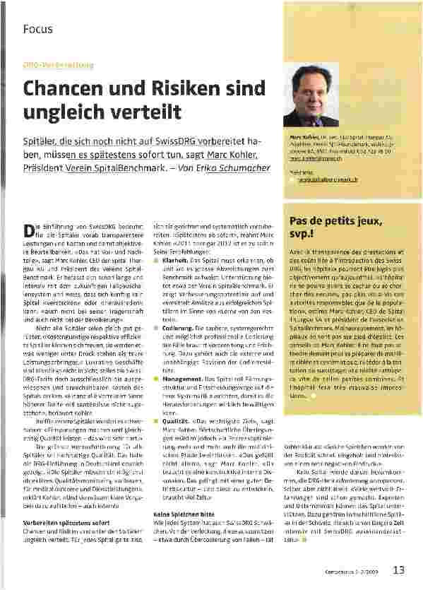 Vorschauseite 1: Chancen und Risiken sind ungleich verteilt