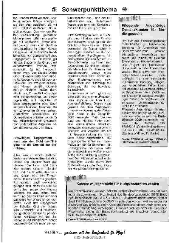Vorschauseite 3: Ehrenamt ade? - Oder gibt es Hoffnung für privates soziales Engagement?