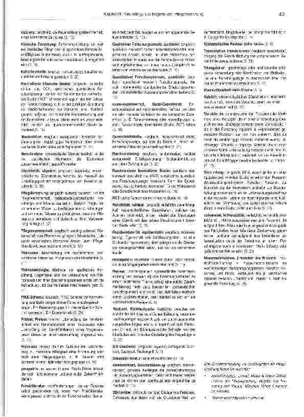 Vorschauseite 2: VII Grundlegende Fachbegriffe der Pflegeforschung