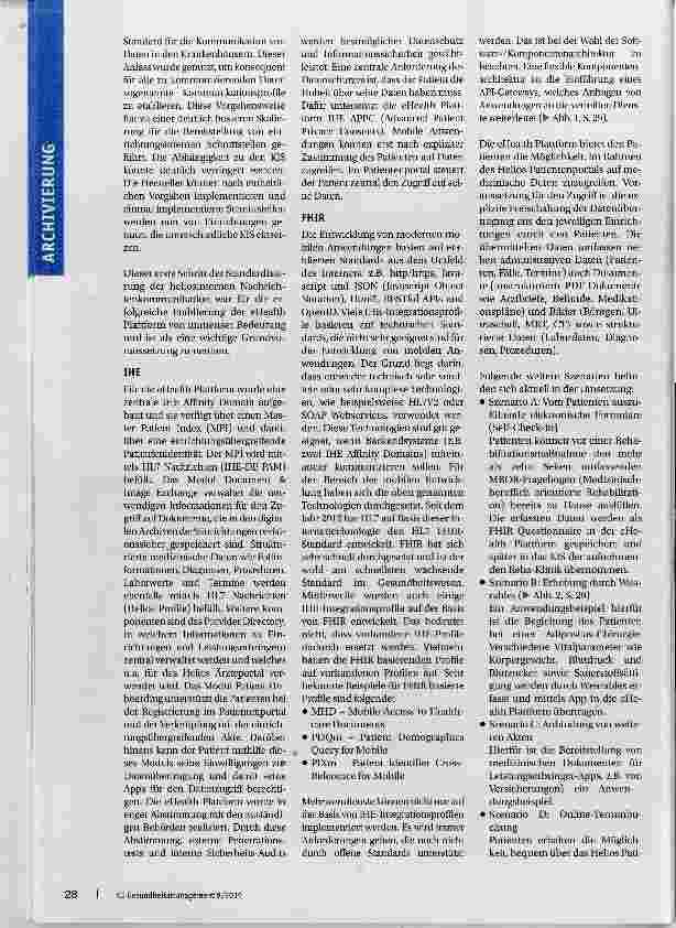 Vorschauseite 2: Mobile Anwendungen für patientenzentrierte Dienste