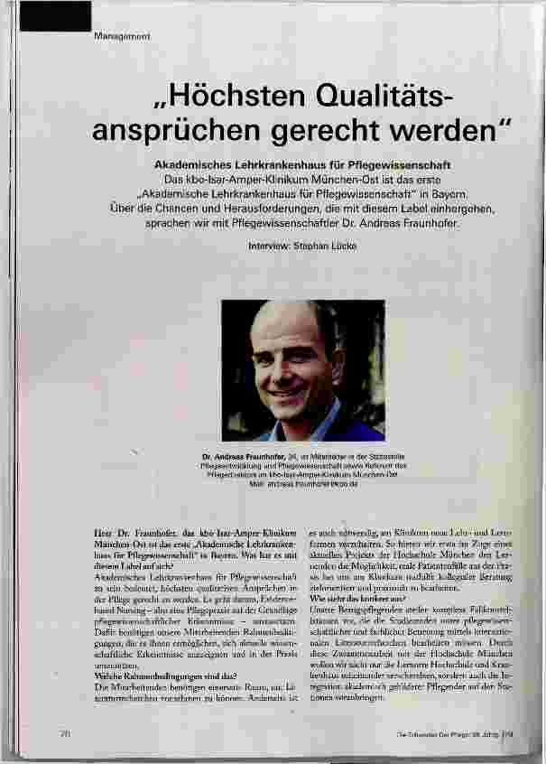 Vorschauseite 1: Höchsten Qualitätsansprüchen gerecht werden