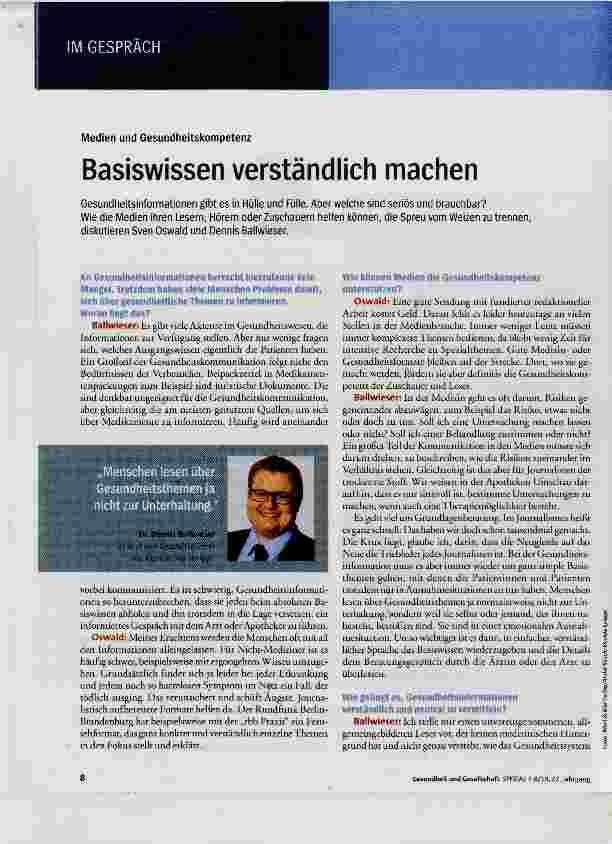 Vorschauseite 1: Basiswissen verständlich machen