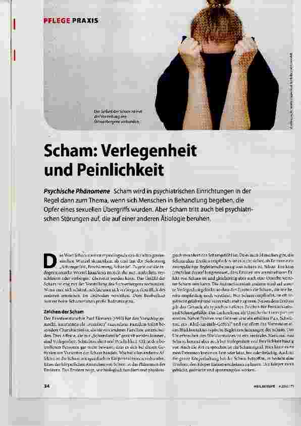 Vorschauseite 1: Scham: Verlegenheit und Peinlichkeit
