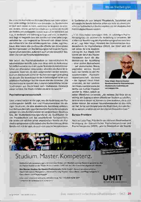 Vorschauseite 2: Privatuniversitäten: Konkurrenz, Ergänzung, Nischenfütter?