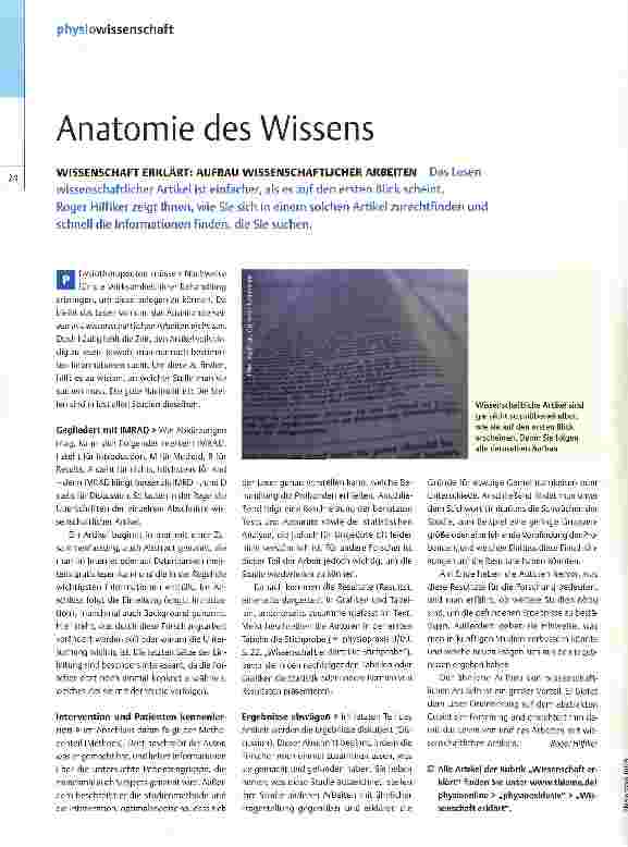 Vorschauseite 1: Anatomie des Wissens