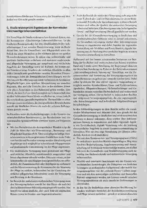 Vorschauseite 3: Bessere Versorgung durch weniger Krankenhäuser?