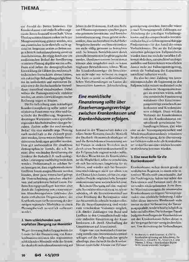 Vorschauseite 3: Populationsbezogene Krankenhausplanung Keine Chance für kleine Häuser?