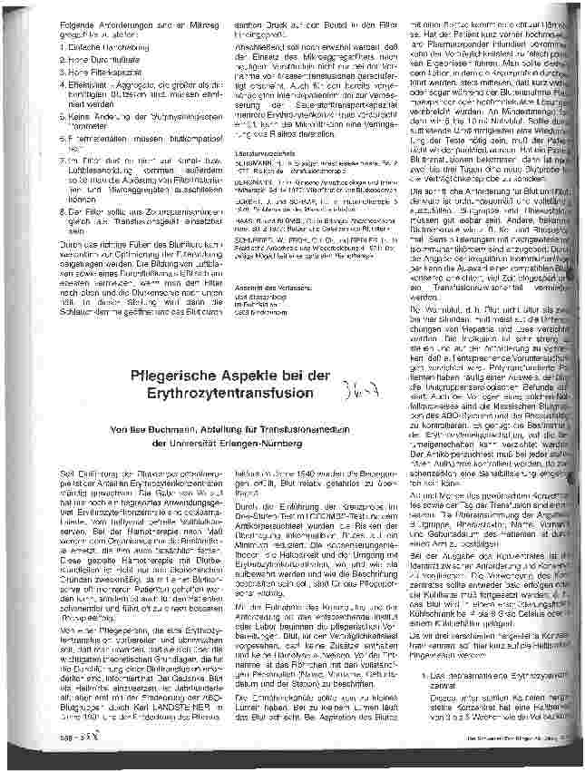 Vorschauseite 4: Technische Grundlagen der Bluttransfusion