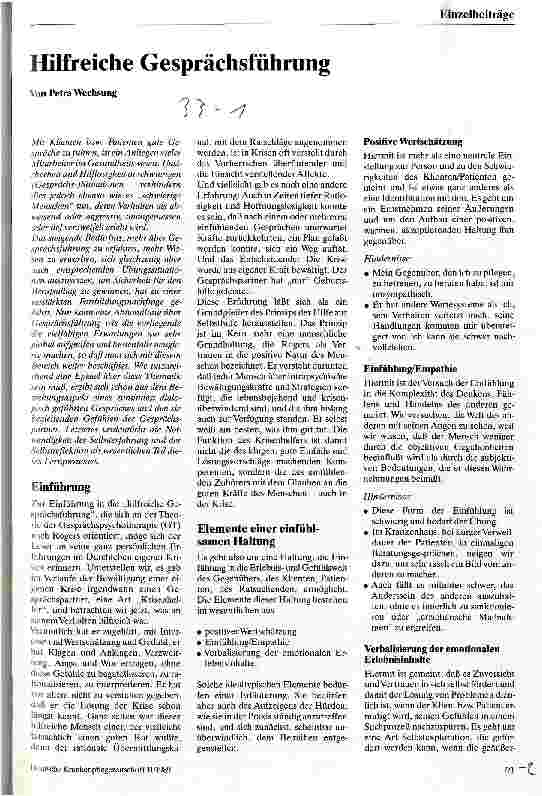 Vorschauseite 1: Hilfreiche Gesprächsführung
