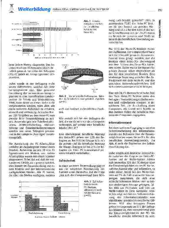 Vorschauseite 3: Heimcomputer: ein Medium in der beruflichen Weiterbildung von Pflegepersonen?