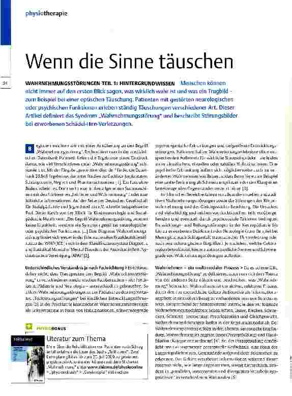 Vorschauseite 1: Wenn die Sinne täuschen