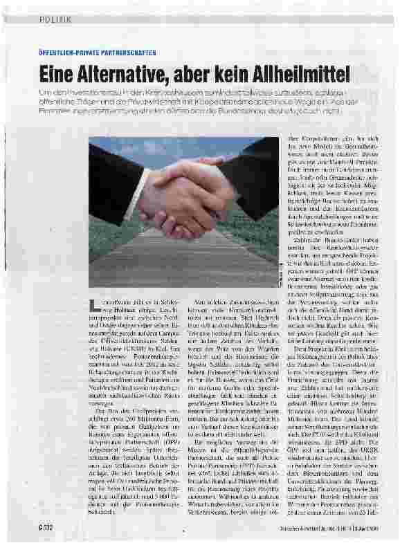 Vorschauseite 1: Eine Alternative, aber kein Allheilmittel