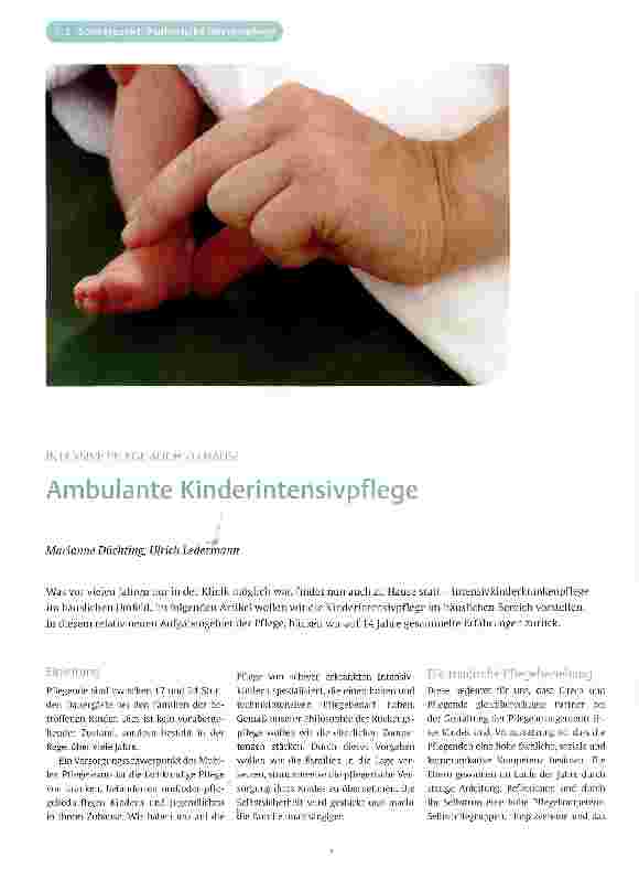 Vorschauseite 1: Ambulante Kinderintensivpflege